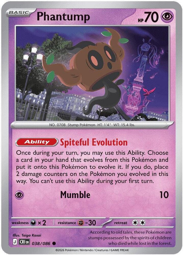 Phantump (CRI 038/086) - Pokémon