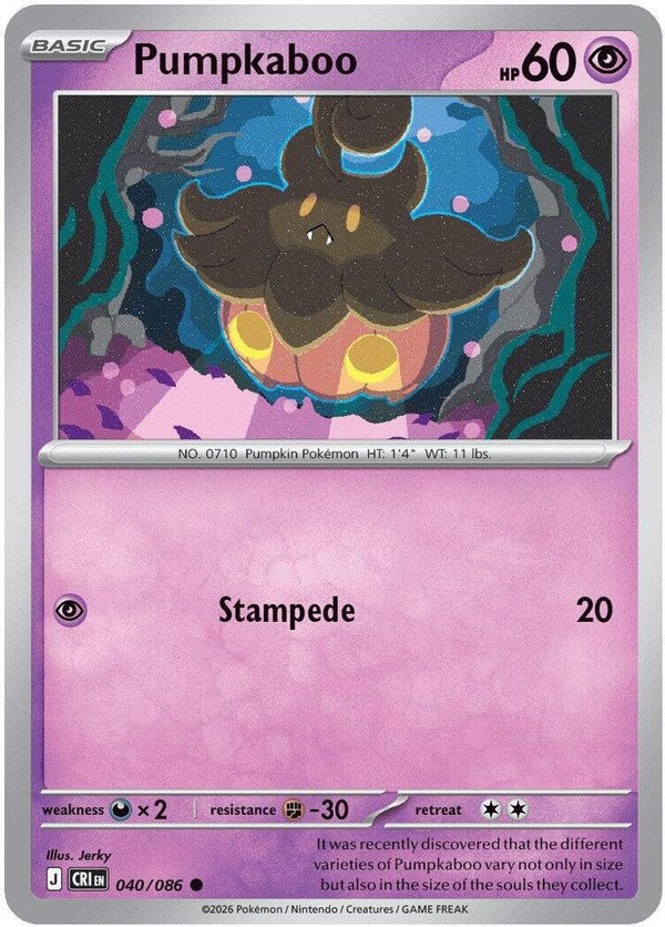 Pumpkaboo (CRI 040/086) - Pokémon