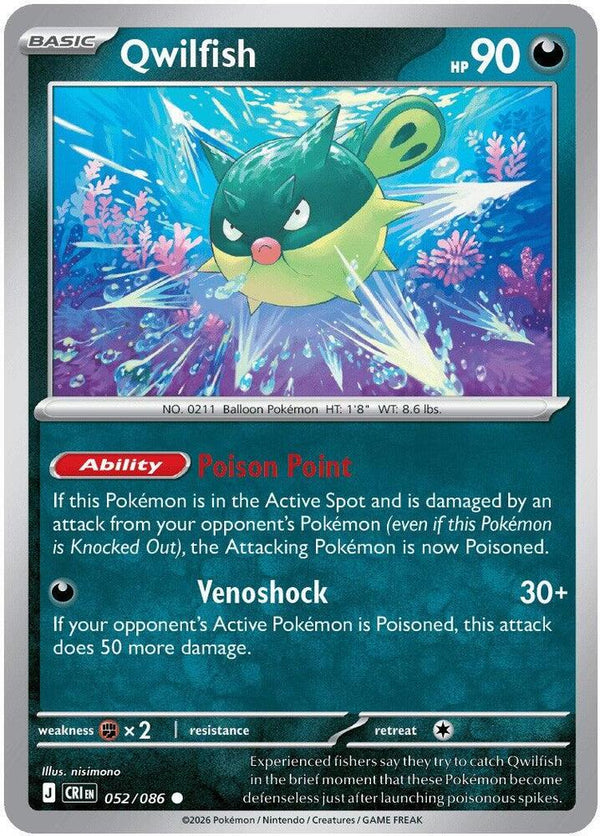 Qwilfish (CRI 052/086) - Pokémon