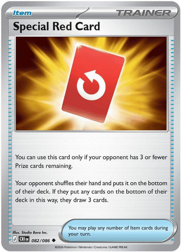 Special Red Card - 082/086 (CRI 082/086) - Pokémon