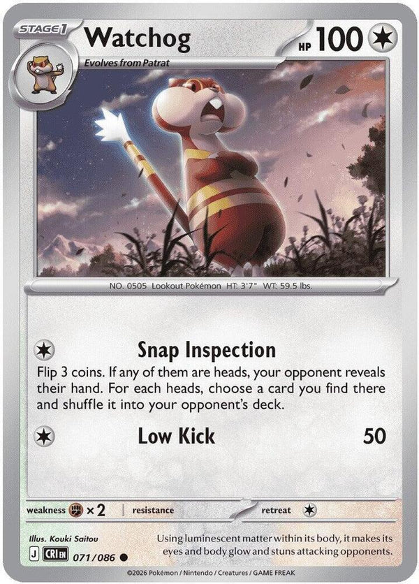 Watchog - 071/086 (CRI 071/086) - Pokémon