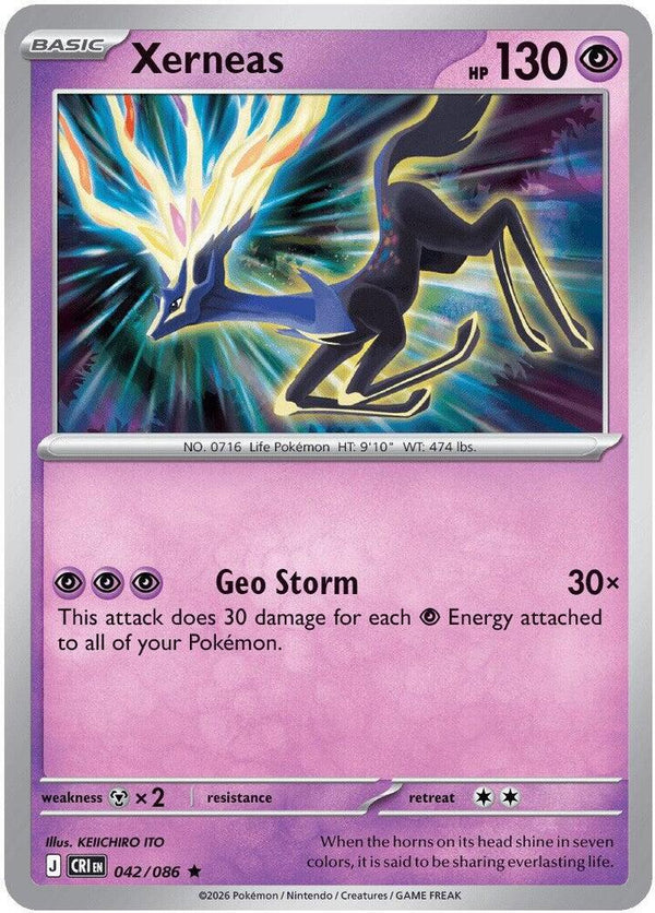Xerneas - 042/086 (CRI 042/086) - Pokémon