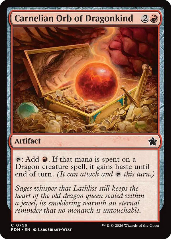 Carnelian Orb of Dragonkind (0759) - Magic: The Gathering