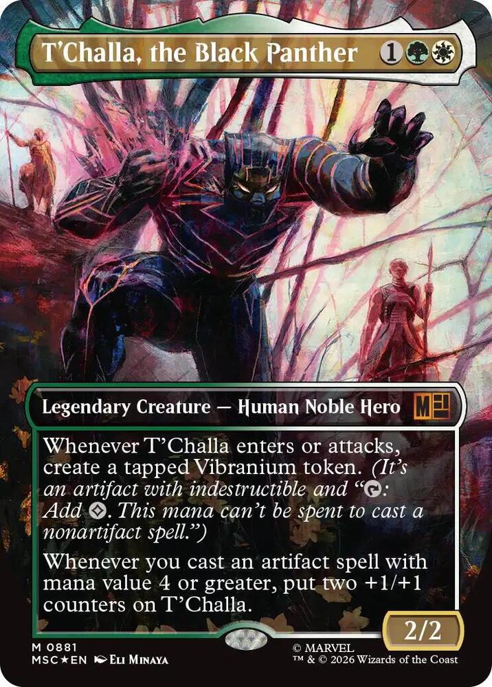 T'Challa, the Black Panther (Borderless) (Surge Foil)