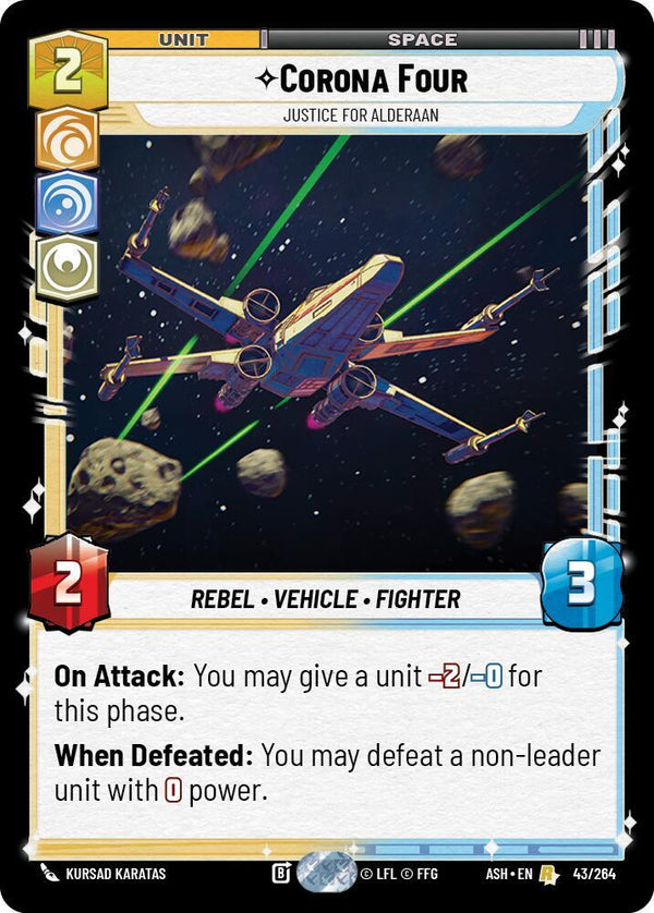 Corona Four - Justice for Alderaan - Star Wars Unlimited