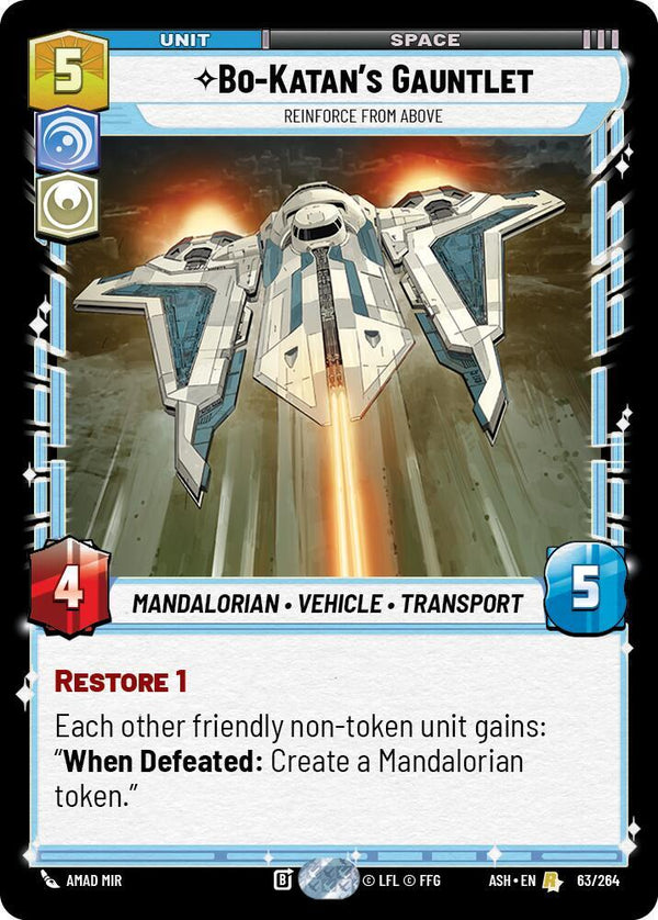 Bo-Katan's Gauntlet - Reinforce from Above - Star Wars Unlimited
