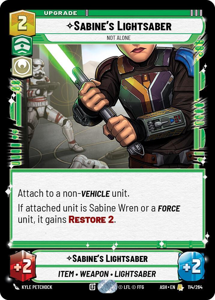 Sabine's Lightsaber - Not Alone