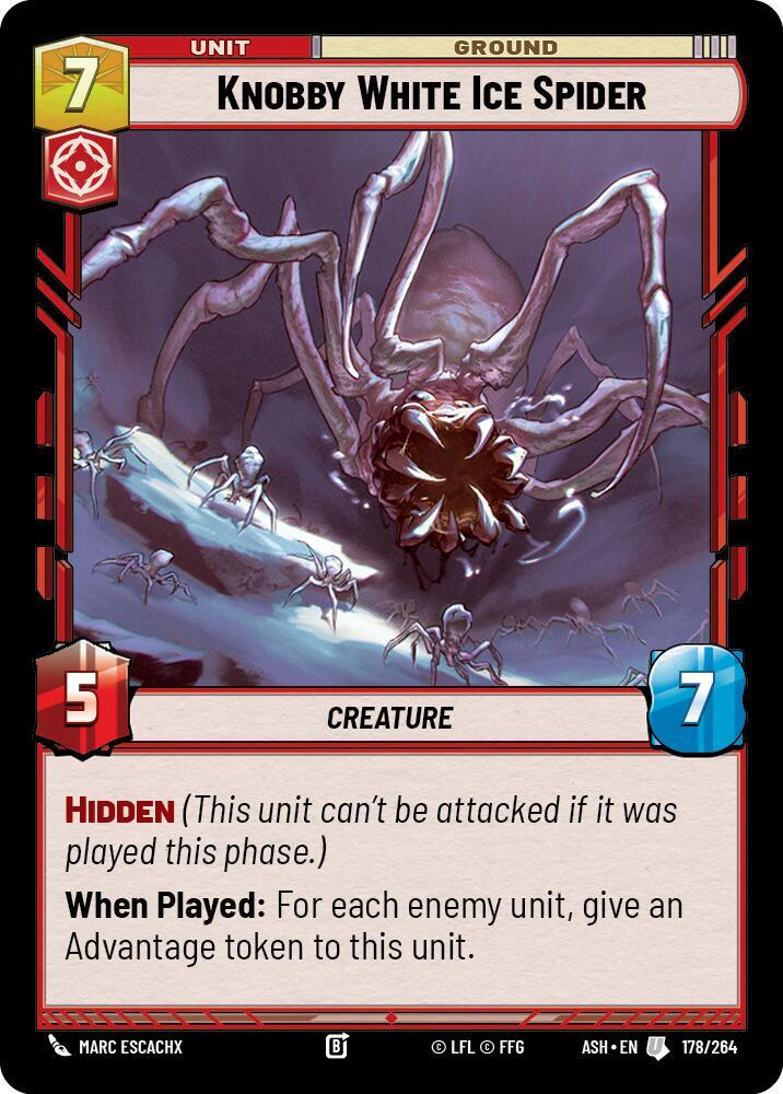 Knobby White Ice Spider