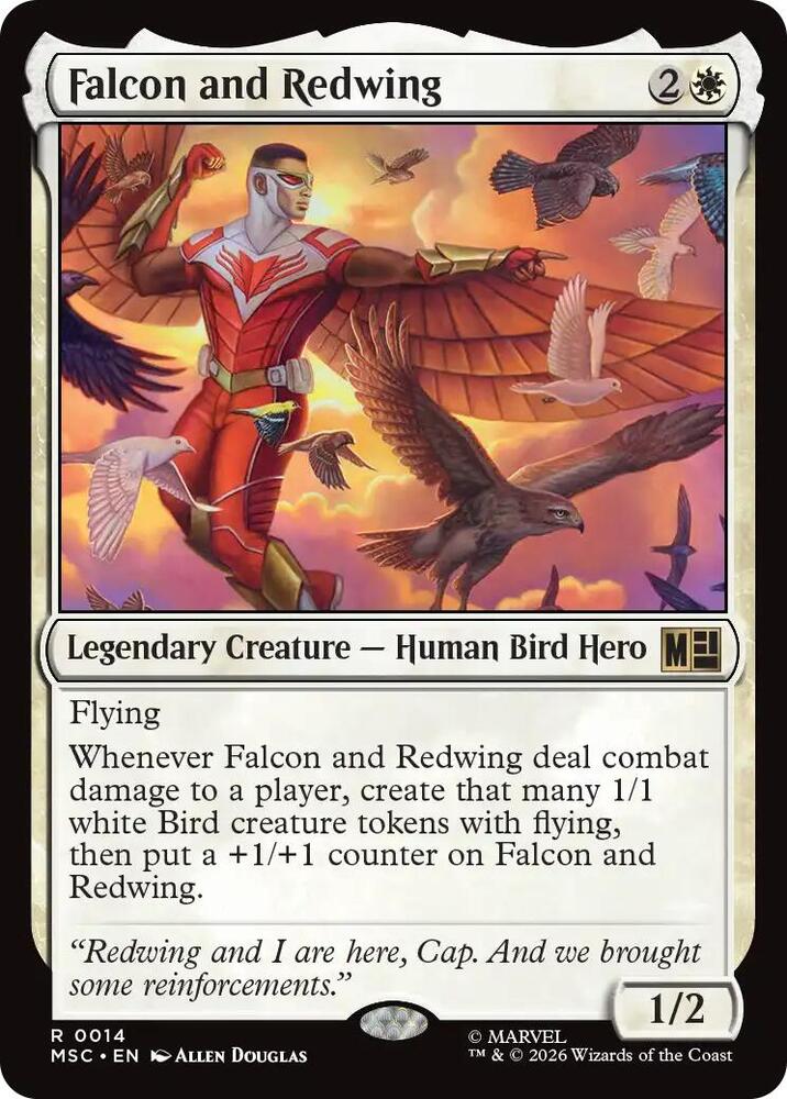 Falcon and Redwing (Surge Foil)