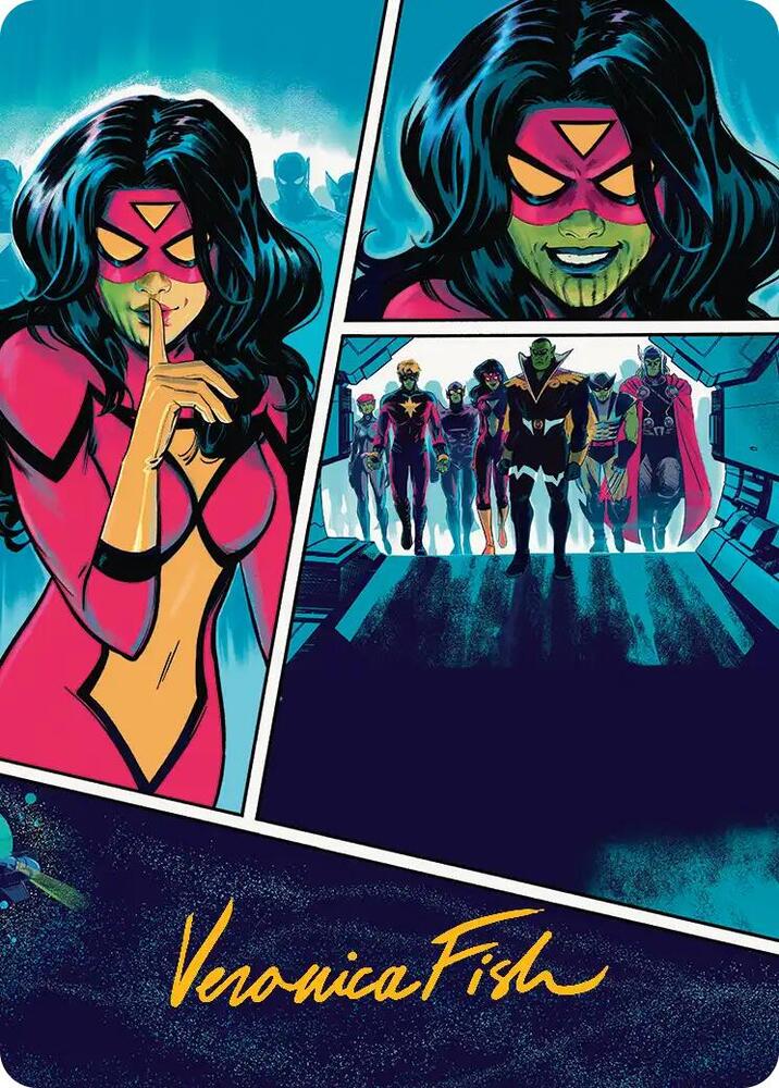 Secret Invasion Art Card (Gold-Stamped Signature)