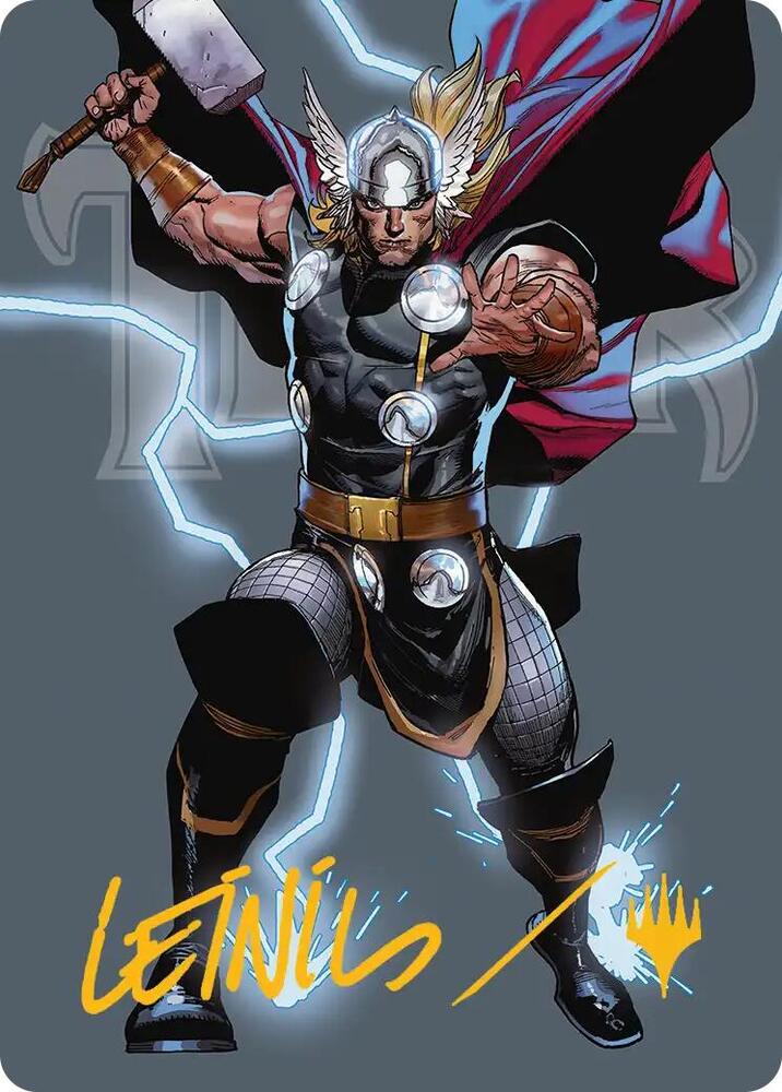 Thor, God of Thunder Art Card (Gold-Stamped Signature)