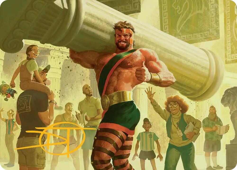 Hercules, Prince of Power Art Card (Gold-Stamped Signature)