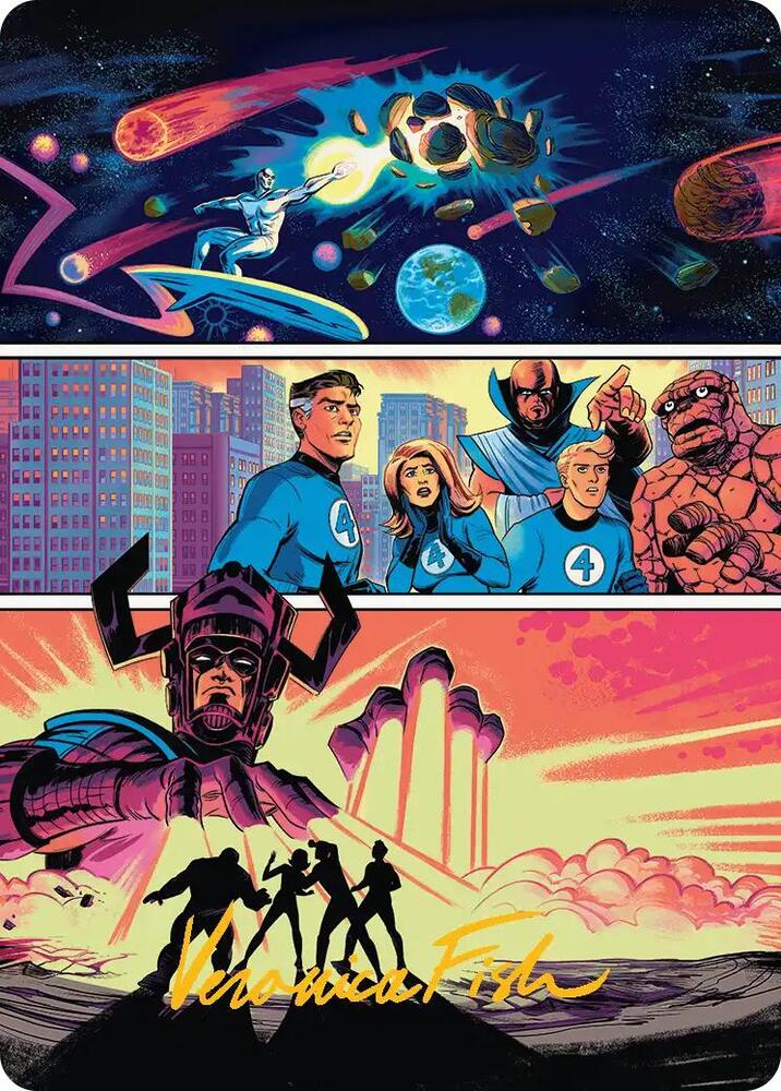 The Coming of Galactus Art Card (Gold-Stamped Signature)