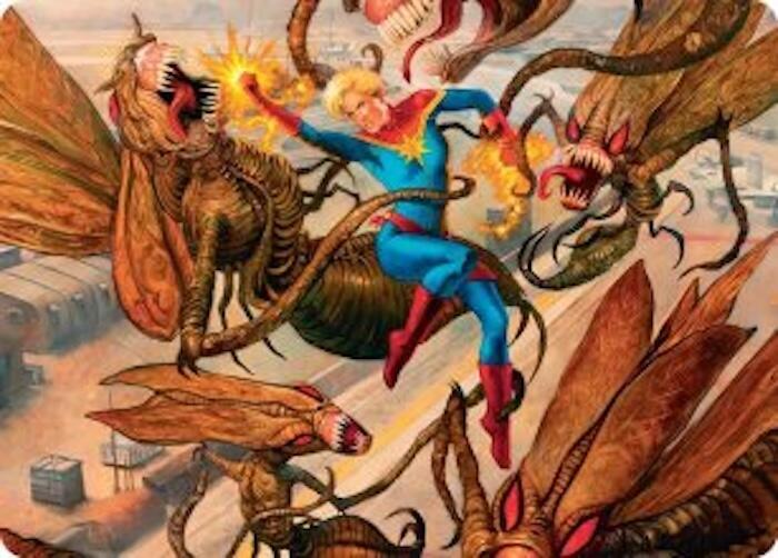 Captain Marvel, Apex Avenger Art Card