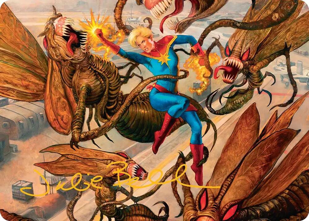 Captain Marvel, Apex Avenger Art Card (Gold-Stamped Signature)