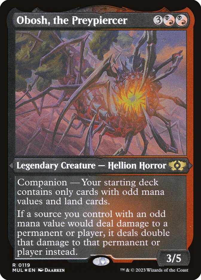 Obosh, the Preypiercer (Foil Etched)