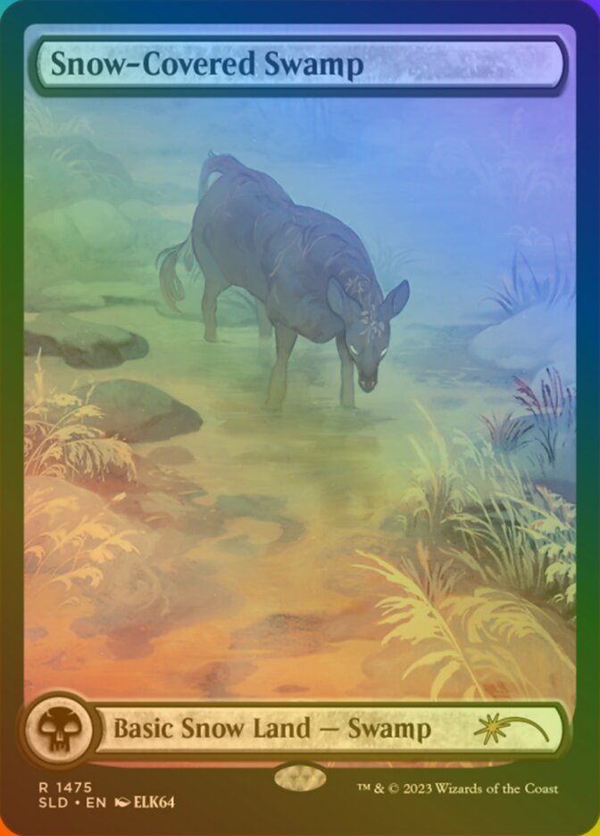 Snow-Covered Swamp (1475) (Rainbow Foil)
