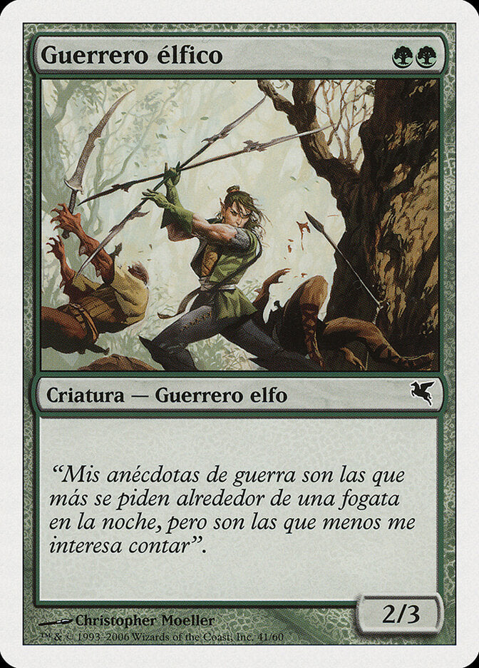 Elvish Warrior (Spanish) - "Guerrero elfico" (B41)