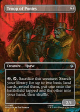 Troop of Ponies (Borderless) (HOB 199) - Magic: The Gathering