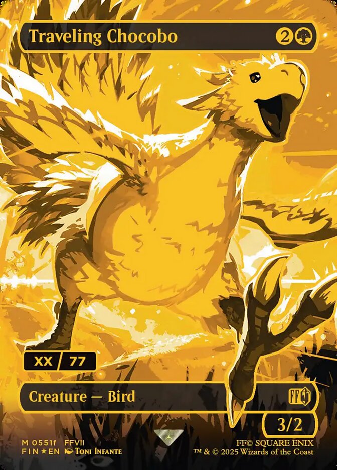 Traveling Chocobo (Borderless) (Serial Numbered)