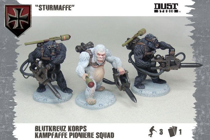 Dust Tactics: Blutkreuz Pioniere Squad – "Sturmaffe"