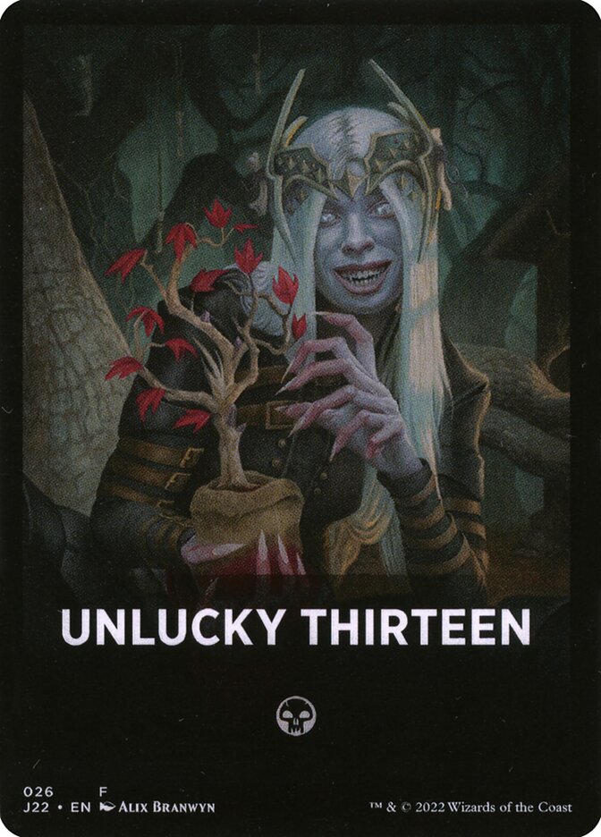 Unlucky Thirteen Theme Card