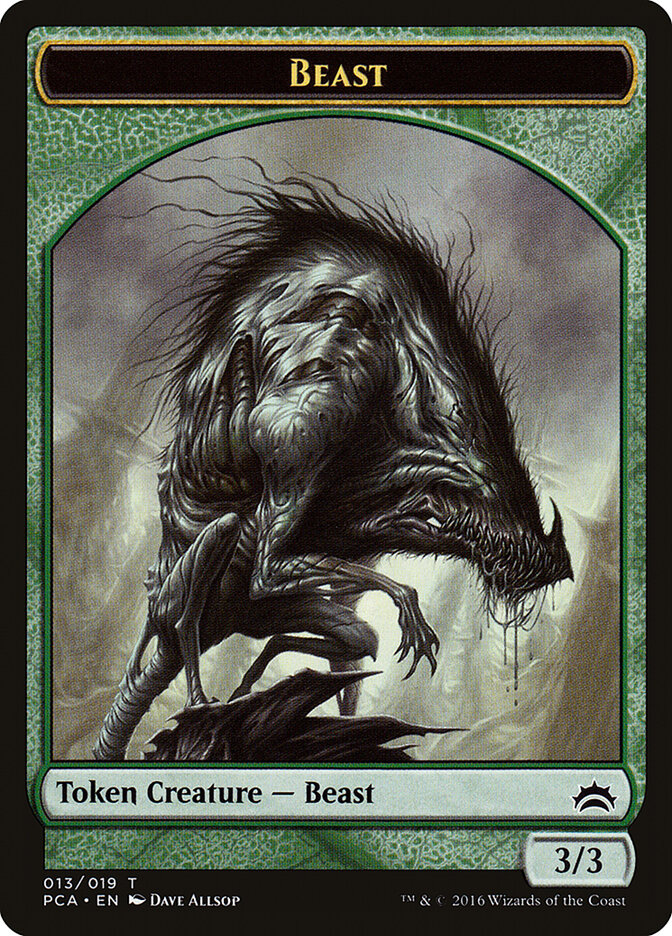 Beast // Saproling Double-Sided Token