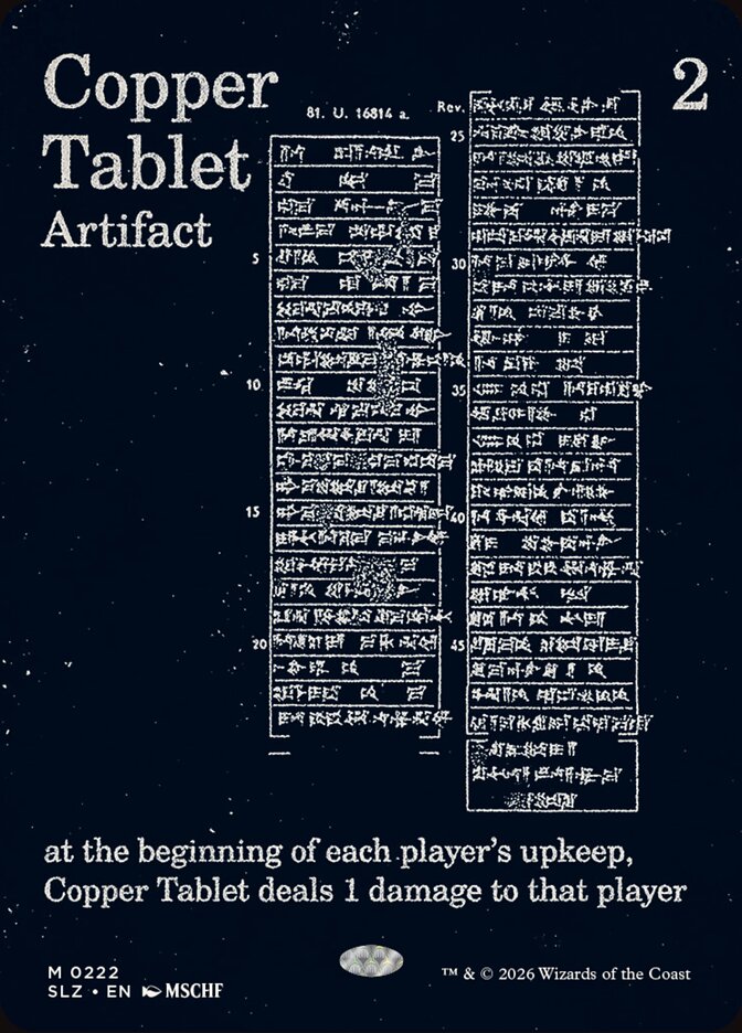 Copper Tablet (0222)