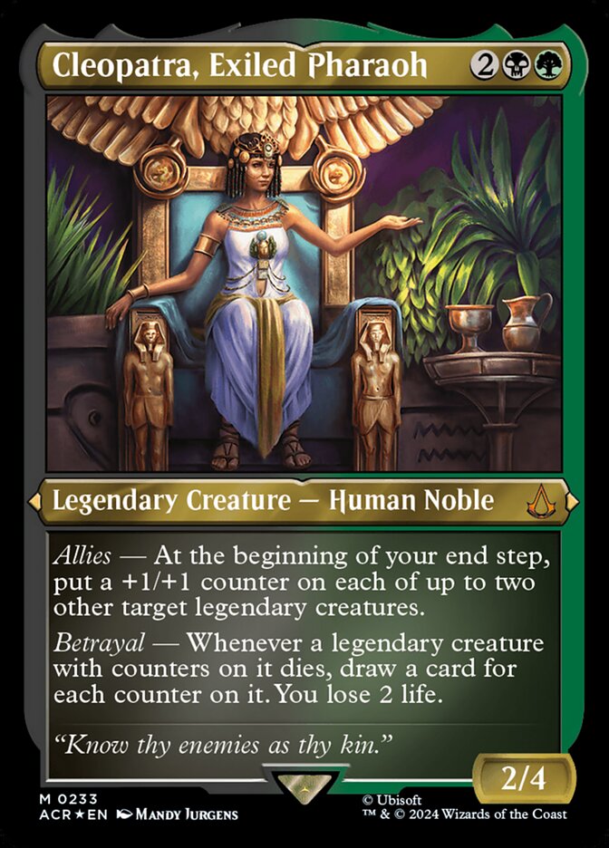 Cleopatra, Exiled Pharaoh (Foil Etched)