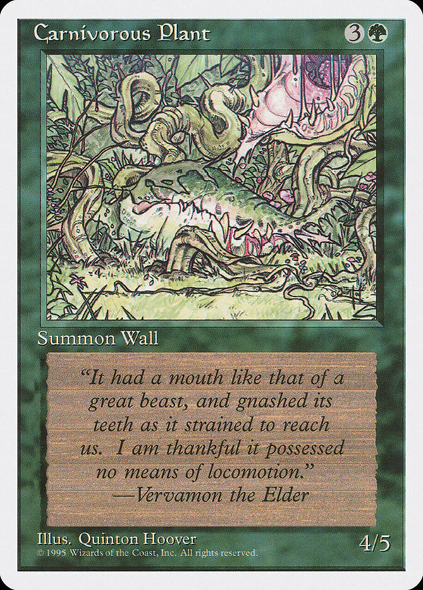 Carnivorous Plant - Magic: The Gathering