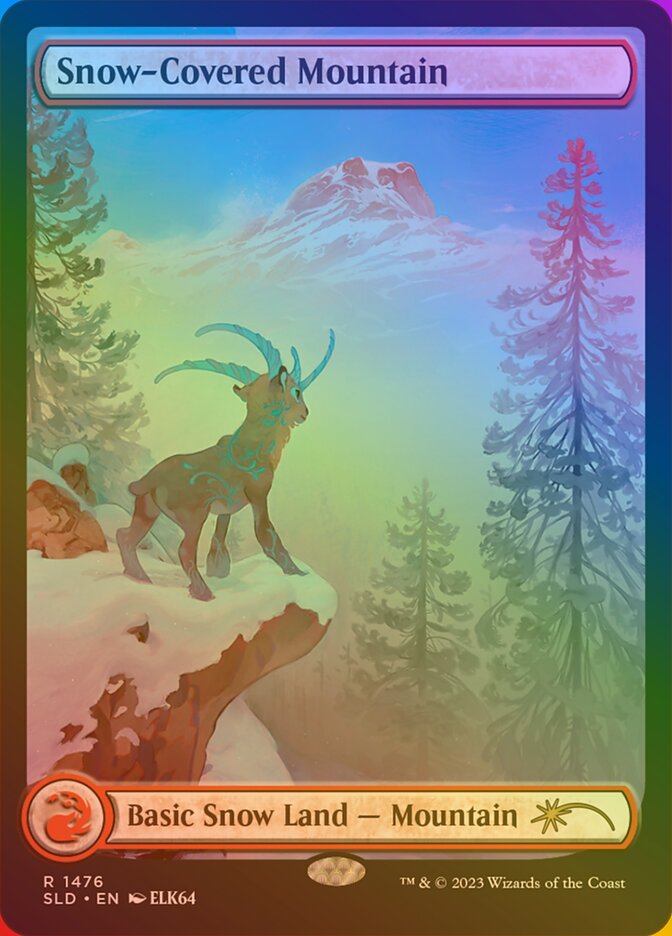 Snow-Covered Mountain (1476) (Rainbow Foil)