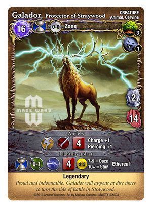 Mage Wars: Galador, Protector of Straywood Promo Card
