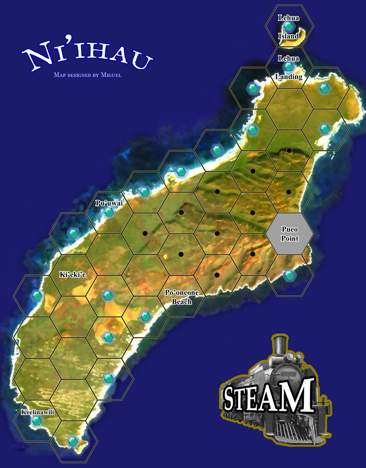 Ni'ihau: A Solitaire map for Steam (fan expansion for Steam)