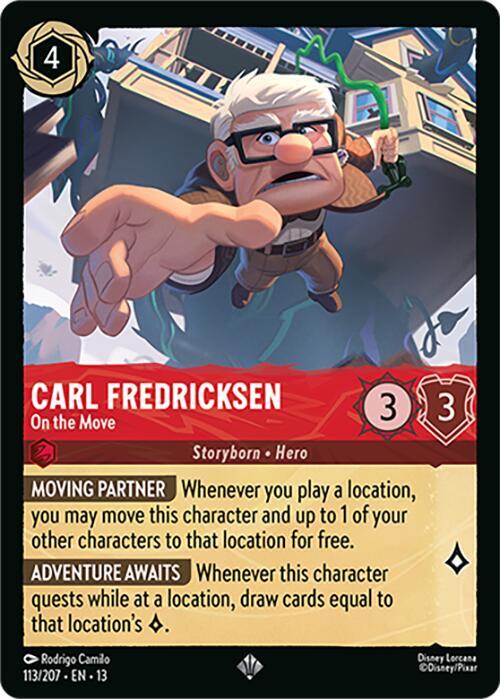 Carl Fredricksen - On the Move - Disney Lorcana