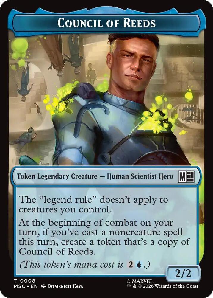 Council of Reeds (0008) // Construct (0014) Double-Sided Token