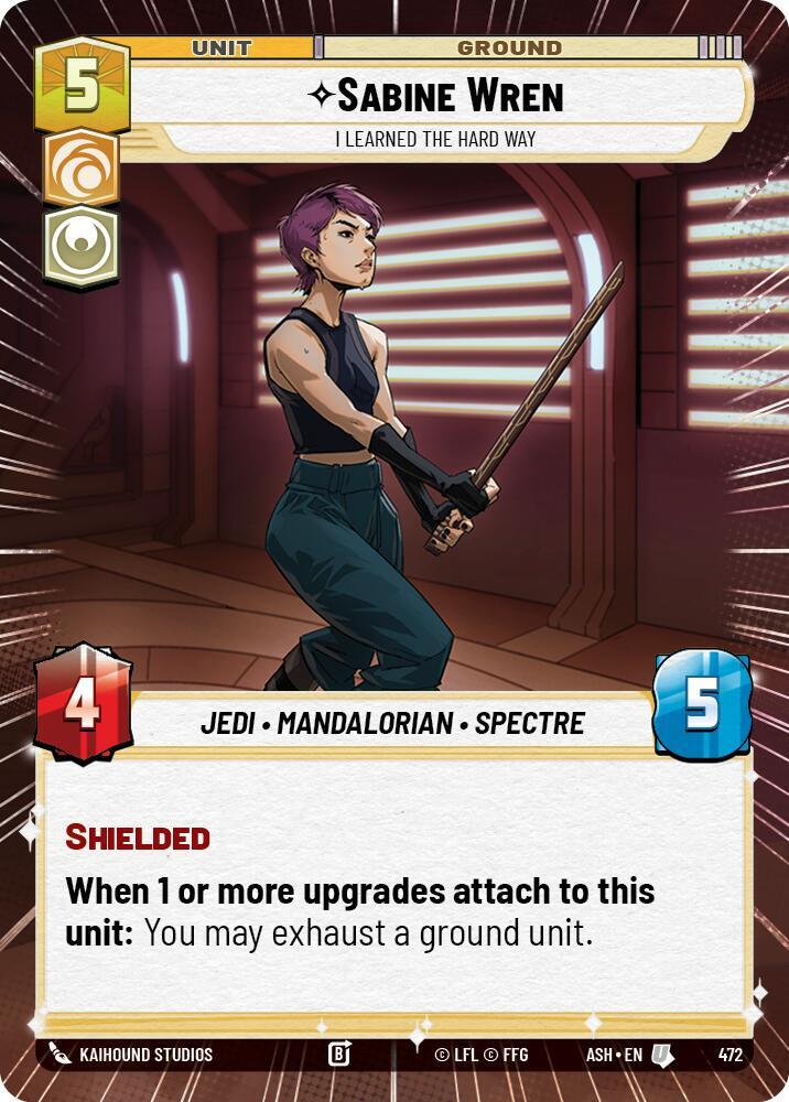 Sabine Wren - I Learned the Hard Way (Hyperspace)