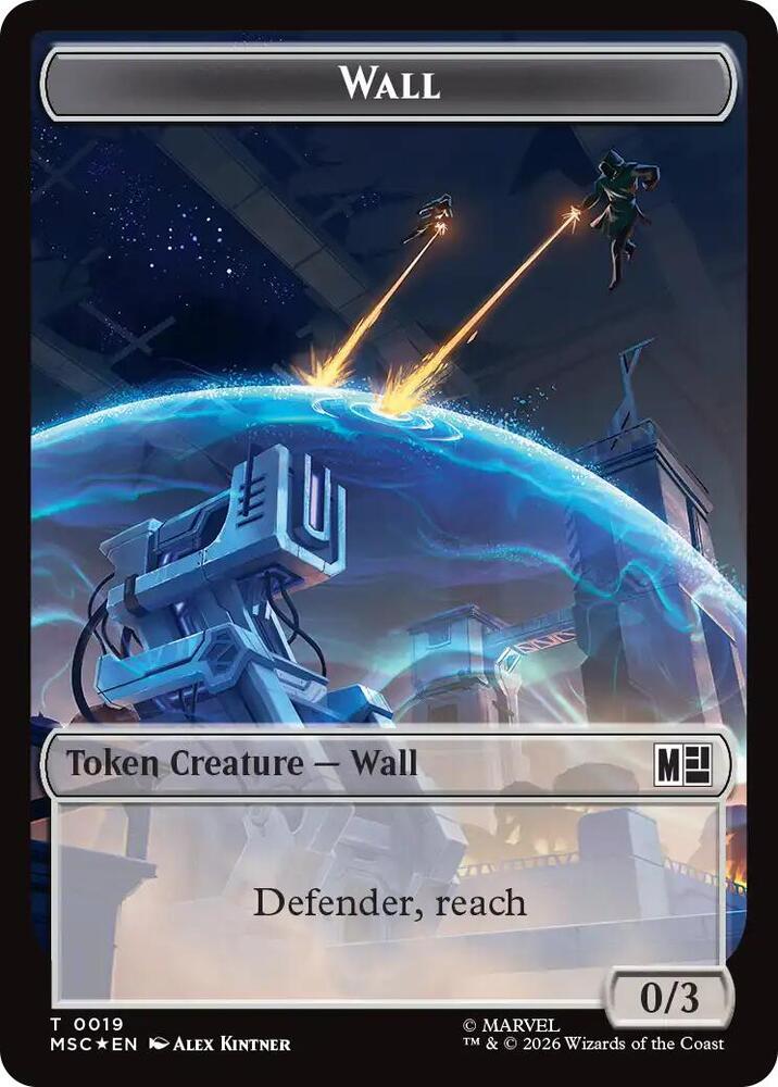 Wall (0019) // Merfolk (0024) Double-Sided Token (Surge Foil)