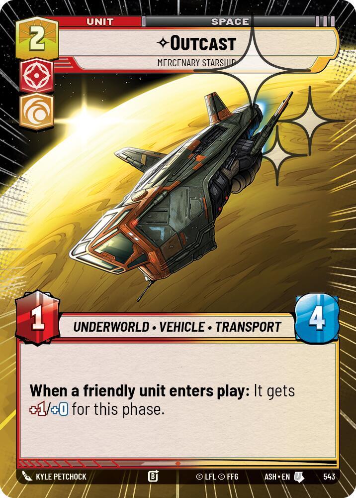 Outcast - Mercenary Starship (Hyperspace Foil)