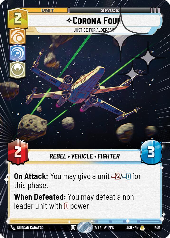 Corona Four - Justice for Alderaan (Hyperspace Foil)