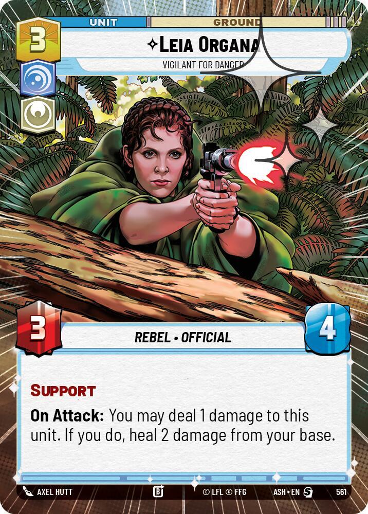 Leia Organa - Vigilant for Danger (Hyperspace Foil)