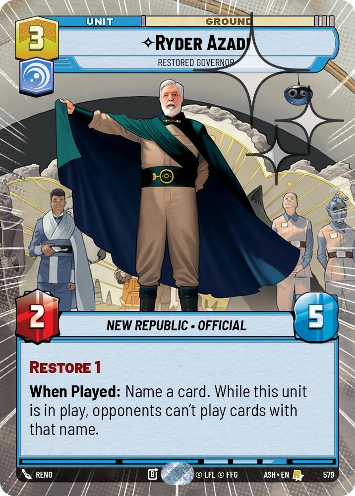 Ryder Azadi - Restored Governor (Hyperspace Foil)
