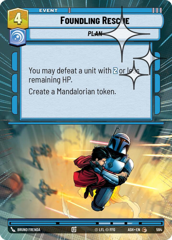 Foundling Rescue (Hyperspace Foil) - Star Wars Unlimited
