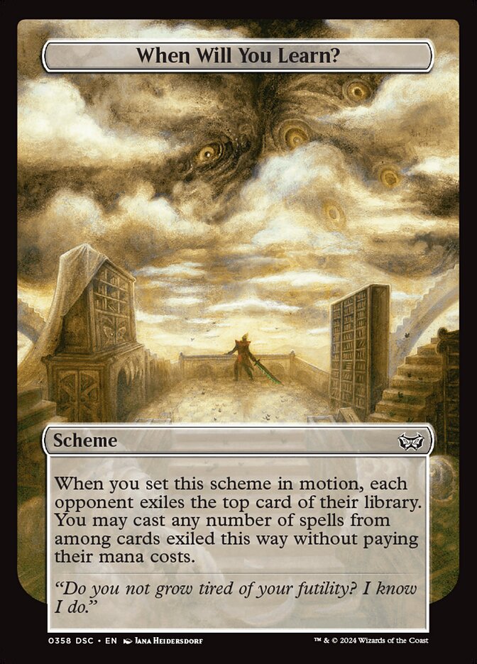 When Will You Learn? (Full Art)