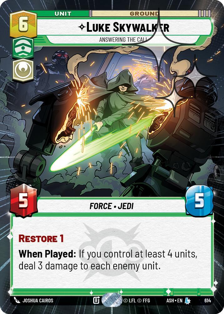 Luke Skywalker - Answering the Call (Hyperspace Foil)