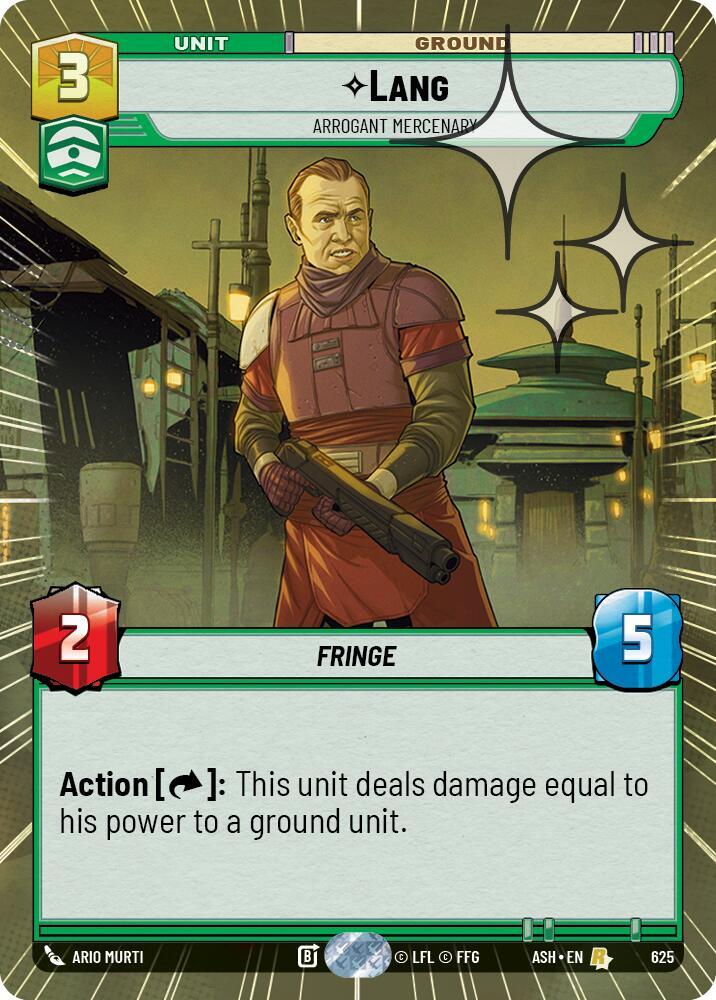 Lang - Arrogant Mercenary (Hyperspace Foil)