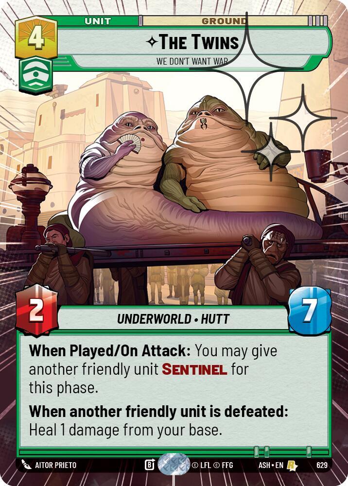 The Twins - We Don't Want War (Hyperspace Foil)