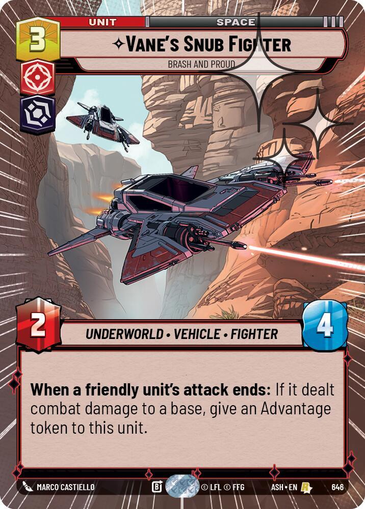 Vane's Snub Fighter - Brash and Proud (Hyperspace Foil)