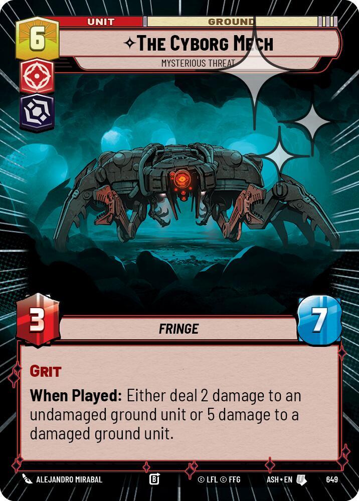 The Cyborg Mech - Mysterious Threat (Hyperspace Foil)
