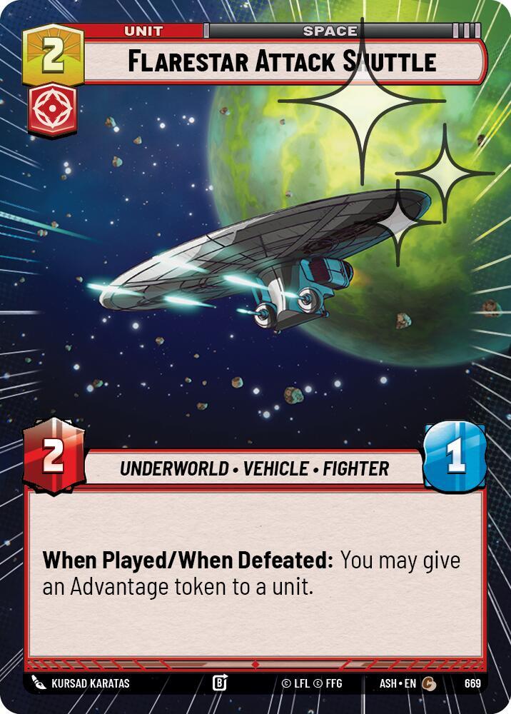 Flarestar Attack Shuttle (Hyperspace Foil)
