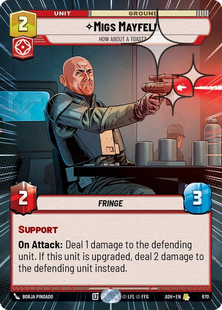 Migs Mayfeld - How About a Toast? (Hyperspace Foil)